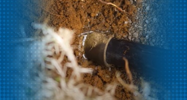 A trenchless sewer line replacement setup, highlighting non-invasive sewer repair methods