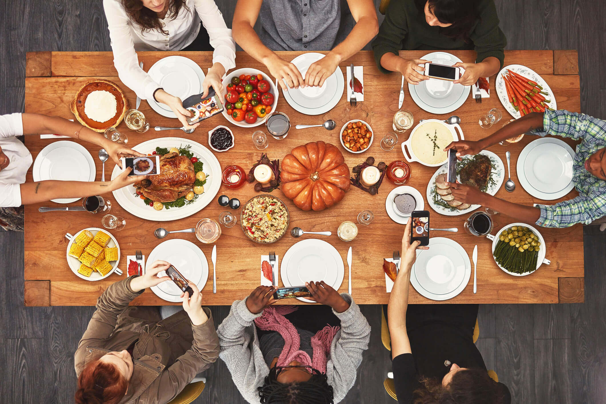 family at holiday dinner