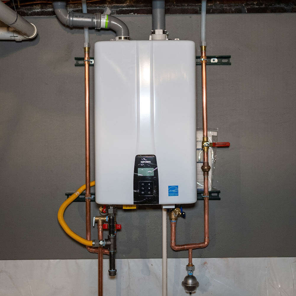 tankless water heater installation