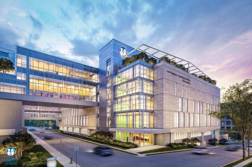 The Scripps Networks Tower at East Tennessee Children's Hospital.