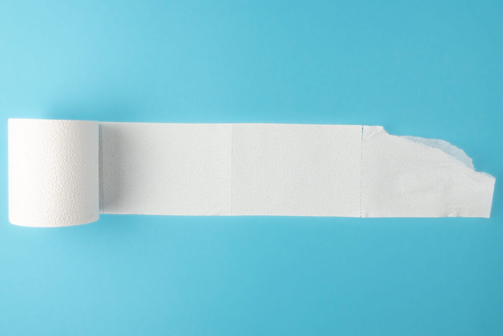 why is toilet paper white?